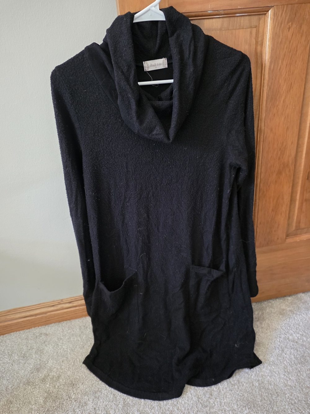 Altar'd State Black Cowl Neck Sweater Dress/ Tunic